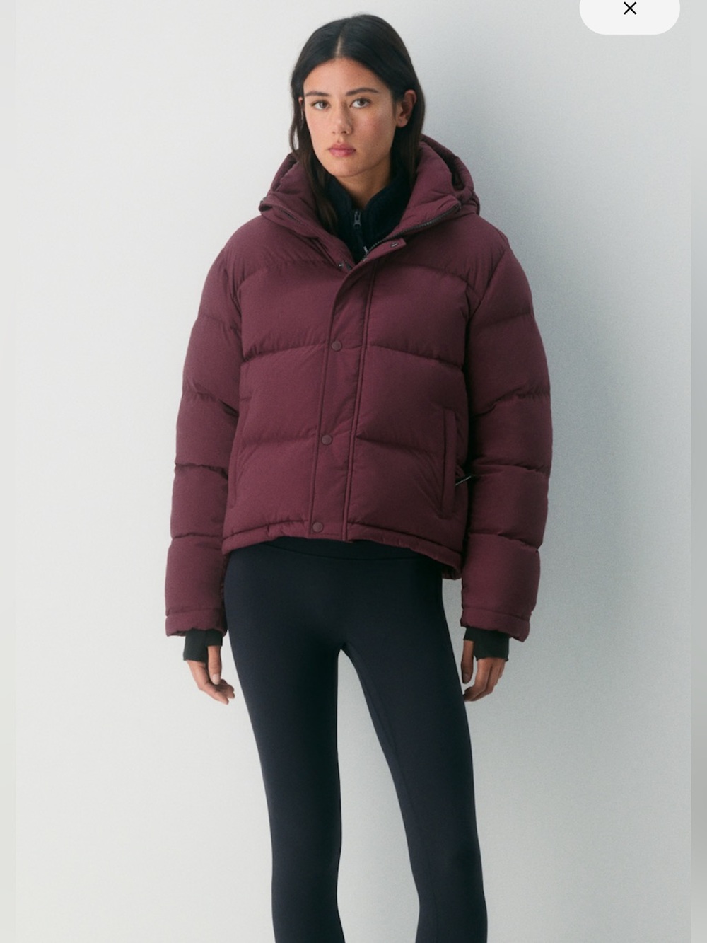 Aritzia Super Puff2o Shorty - Rainstop size Large